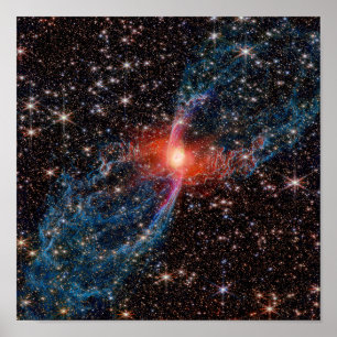 NASA JWST Red Spider Nebula Photo Poster