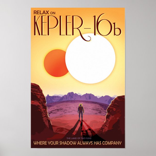 Nasa / Kepler 16b / Travel Poster (Front)