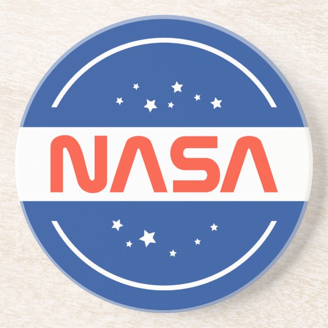 NASA Logo Art Coaster (Front)
