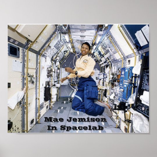 NASA Mae Jemison in Spacelab Poster | Zazzle.co.uk