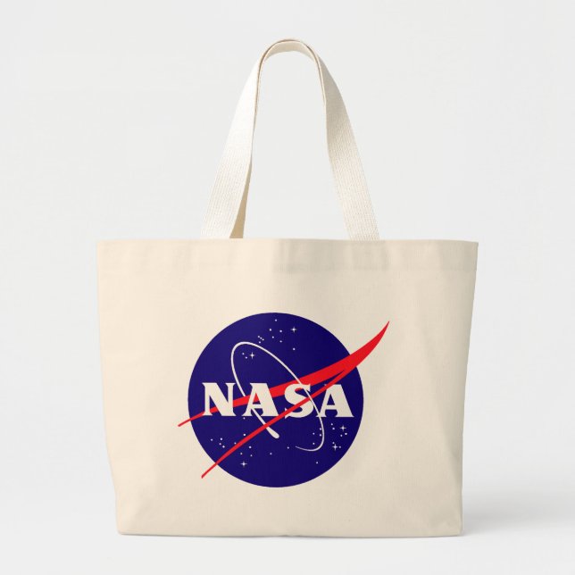 NASA Meatball Logo Large Tote Bag (Front)