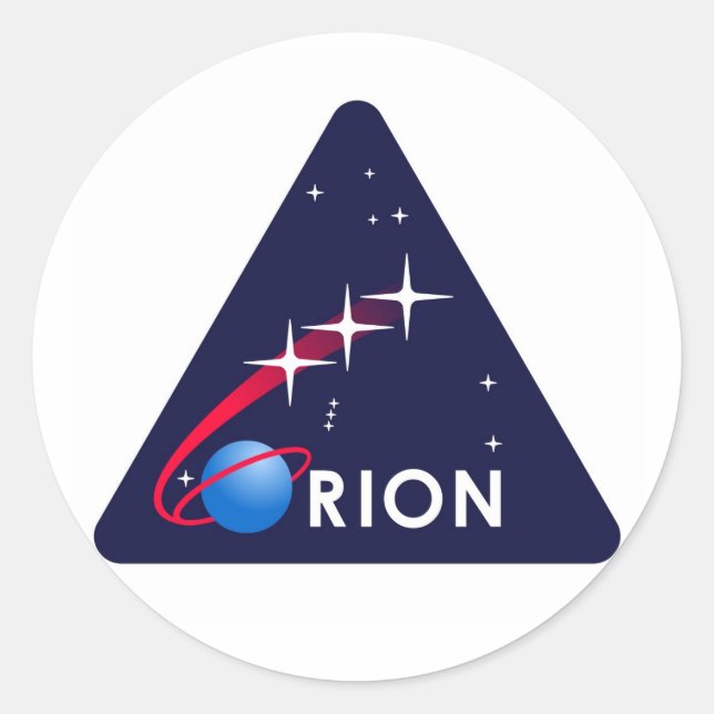 NASA Orion Logo Classic Round Sticker (Front)