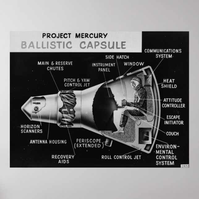 NASA / Project Mercury Poster (Front)