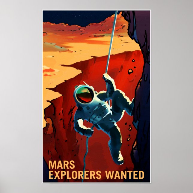 NASA Recruitment Poster Explorers Wanted (Front)
