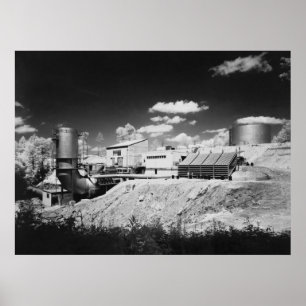 NASA Rocket Engine Testing, 1960s Poster