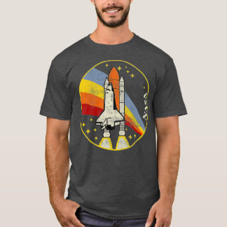 NASA Shuttle Launch Into Rainbow  T-Shirt