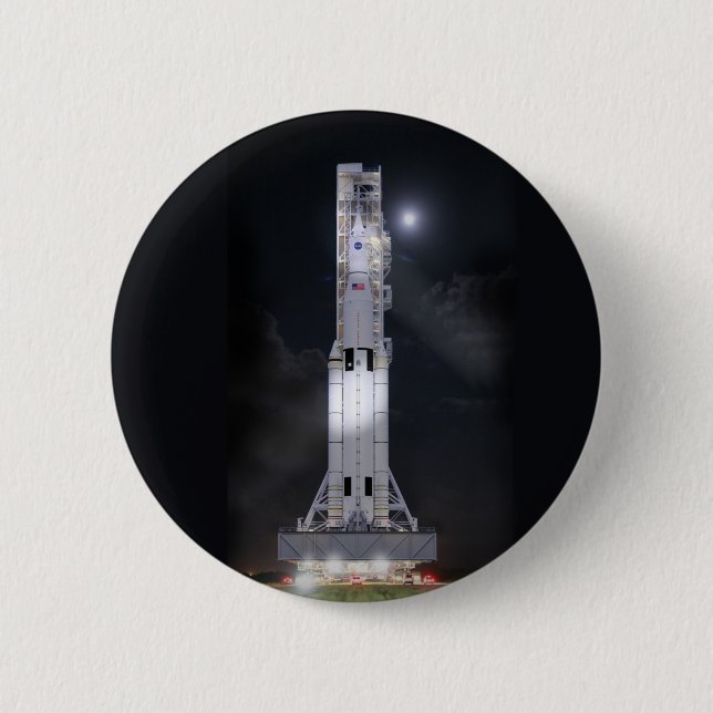 NASA SLS Space Launch System 6 Cm Round Badge (Front)