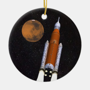 NASA SLS Space Launch System Ceramic Tree Decoration