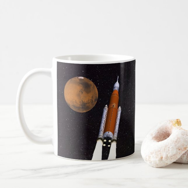 NASA SLS Space Launch System Coffee Mug (With Donut)