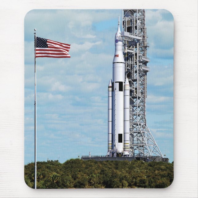 NASA SLS Space Launch System Rocket Launchpad Mouse Mat (Front)
