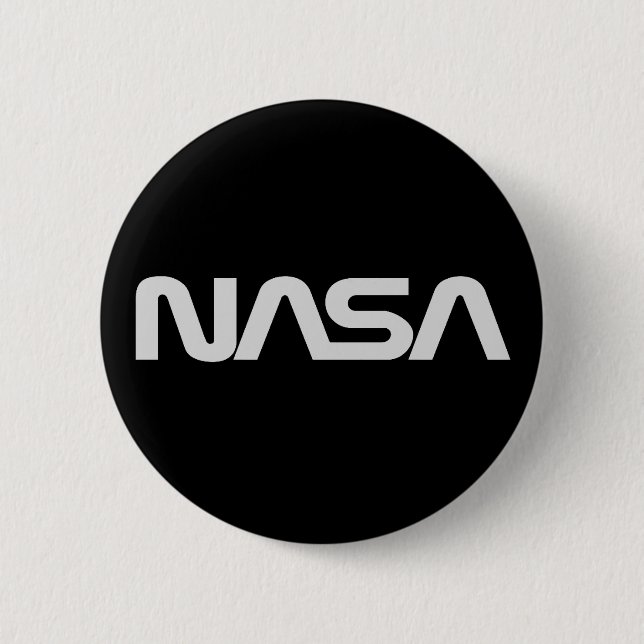 NASA Snake Logo DARK 6 Cm Round Badge (Front)