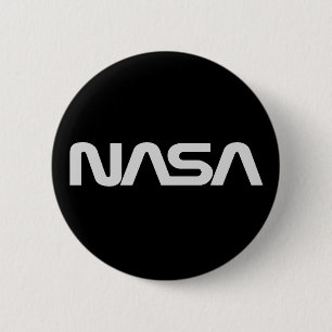 NASA Snake Logo DARK 6 Cm Round Badge