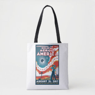 NASA Solar Eclipse America Tote Bag