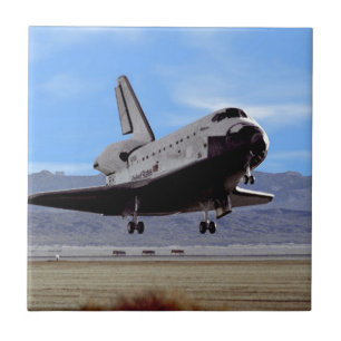 NASA Space Shuttle Atlantis Landing Edwards AFB Tile