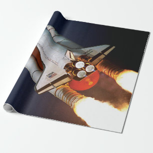 NASA Space Shuttle Atlantis Launch STS-45 Wrapping Paper