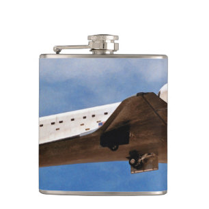NASA Space Shuttle Atlantis STS-30 Landing Hip Flask
