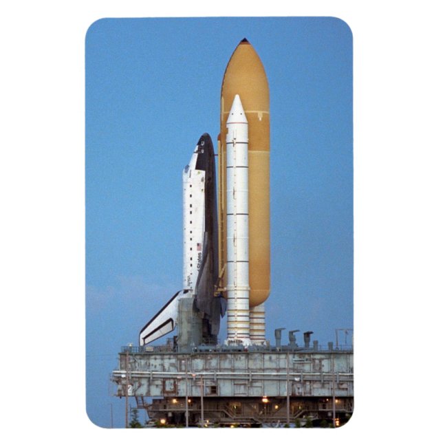 NASA Space Shuttle Atlantis STS-86 Launch Rollout Magnet (Vertical)