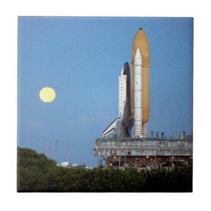 NASA Space Shuttle Atlantis STS-86 Launch Rollout Tile