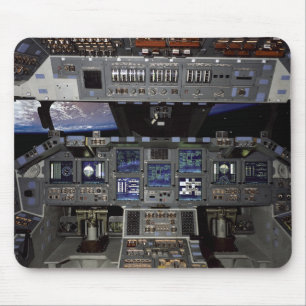NASA Space Shuttle Cockpit Earth Orbit Window View Mouse Mat