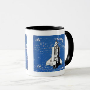 NASA Space Shuttle Discovery Earth Orbit Mug