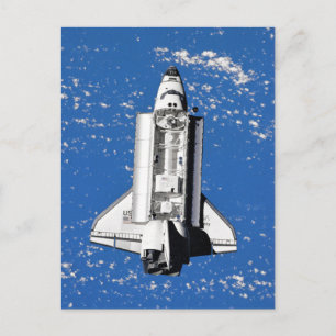 NASA Space Shuttle Discovery Earth Orbit Postcard
