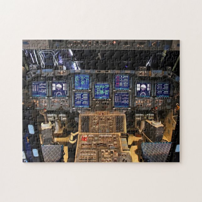NASA Space Shuttle Endeavour Flight Deck Cockpit Jigsaw Puzzle (Horizontal)