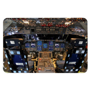 NASA Space Shuttle Endeavour Flight Deck Cockpit Magnet