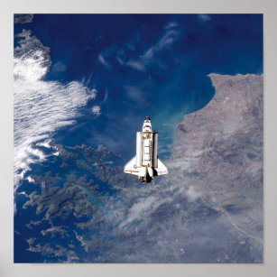NASA Space Shuttle Endeavour STS-113 Earth Orbit Poster