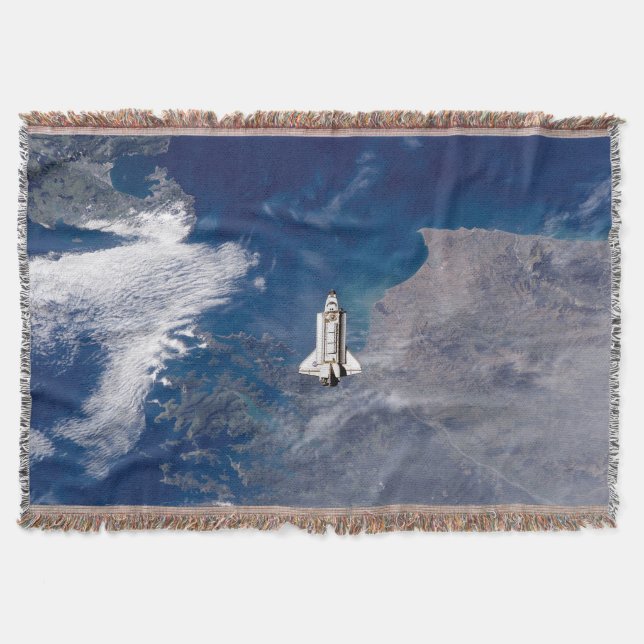 NASA Space Shuttle Endeavour STS-113 Earth Orbit Throw Blanket (Front)