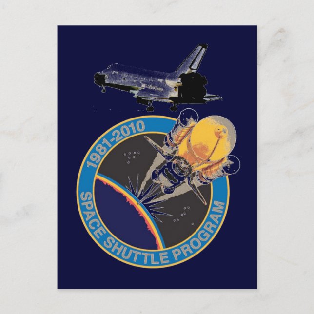 NASA Space Shuttle Program Postcard (Front)