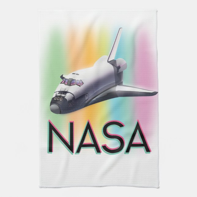 NASA Space Shuttle Tea Towel (Vertical)