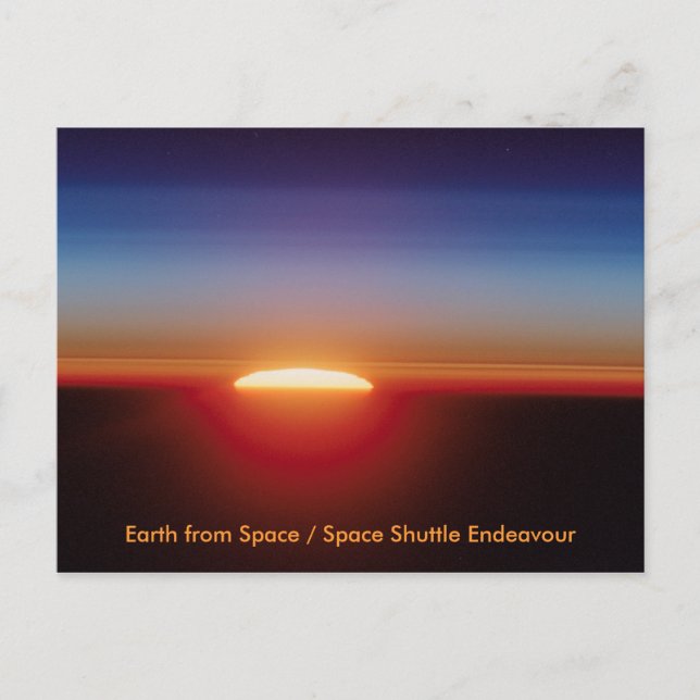 NASA / Sunset From Space Postcard (Front)