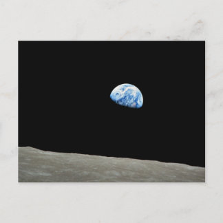 NASA - View from Apollo8, Dec24, Earthrise Postcard