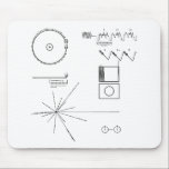NASA Voyager Golden Record Mouse Mat<br><div class="desc">Can you read them?  You're probably an alien.</div>