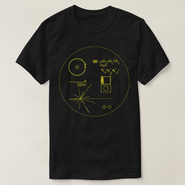 NASA Voyager Golden Record , Science  T-Shirt (Design Front)
