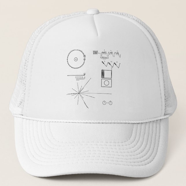 NASA Voyager Golden Record Trucker Hat (Front)