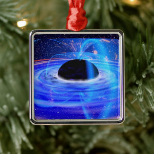 NASA's Blue Black Hole Metal Tree Decoration