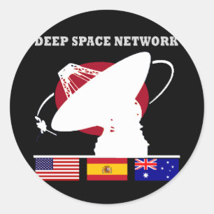 NASA's Deep Space Network Classic Round Sticker