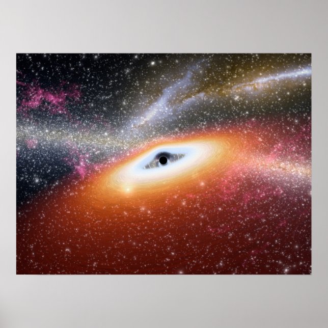 NASAs Massive Black Hole Poster (Front)