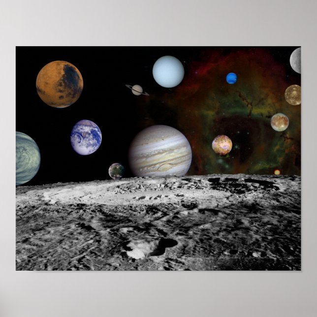 NASAs New solar system Poster (Front)
