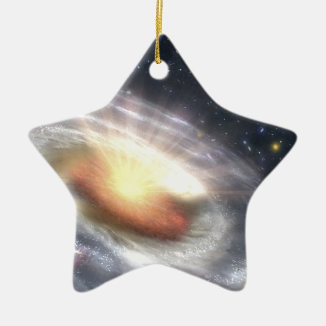 NASAs Quasar Black Hole Ceramic Tree Decoration (Front)