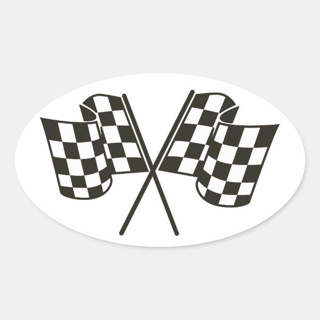 nascar oval sticker (Front)
