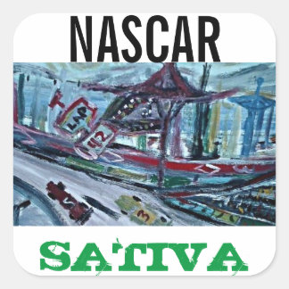 NASCAR SATIVA SQUARE STICKER