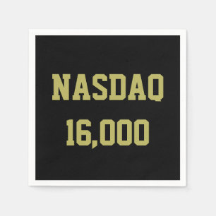 NASDAQ 16000 Stock Market Celebration Napkin