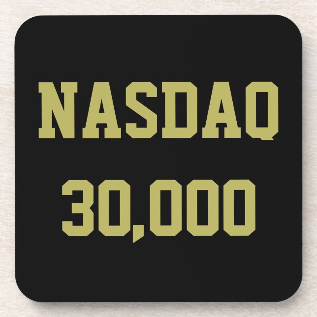 NASDAQ 30000 Stock Market Celebration Coaster (Front)