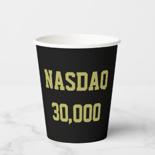 NASDAQ 30000 Stock Market Celebration Paper Cups