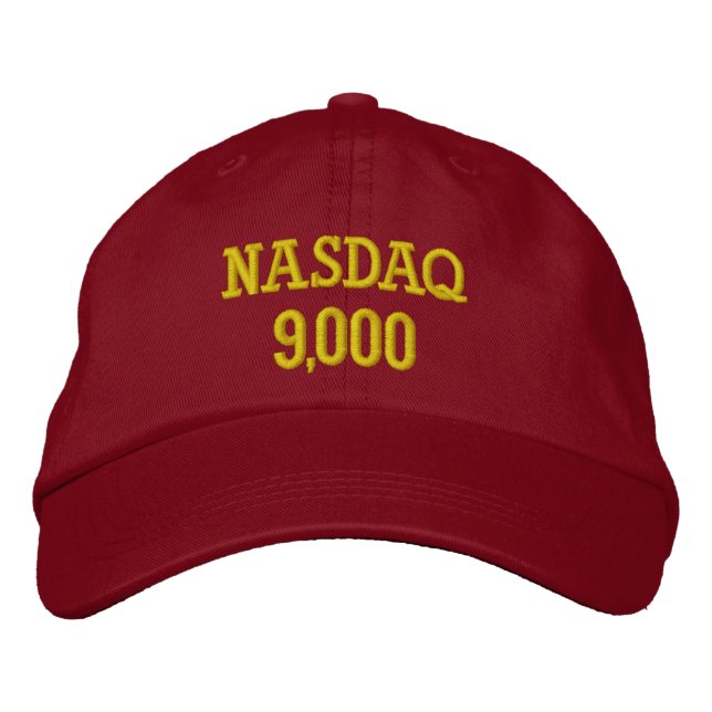 NASDAQ 9000 points Embroidered Hat (Front)