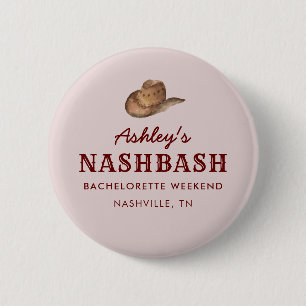 Nash Bash Nashville Bachelorette Party Weekend 6 Cm Round Badge