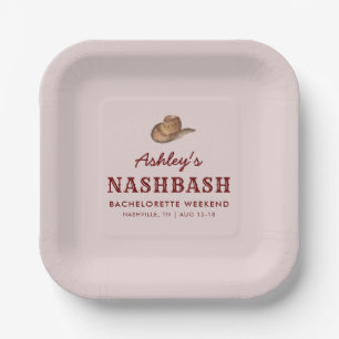 Nash Bash Nashville Bachelorette Party Weekend Paper Plate