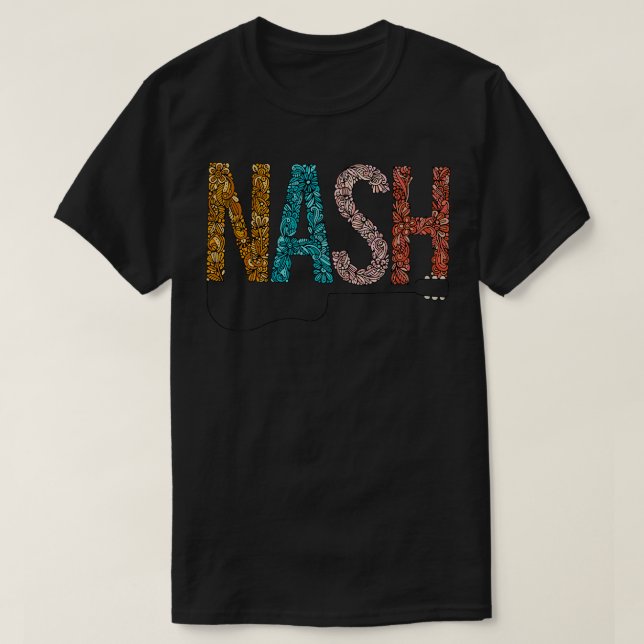Nash Guitar T-Shirt (Design Front)